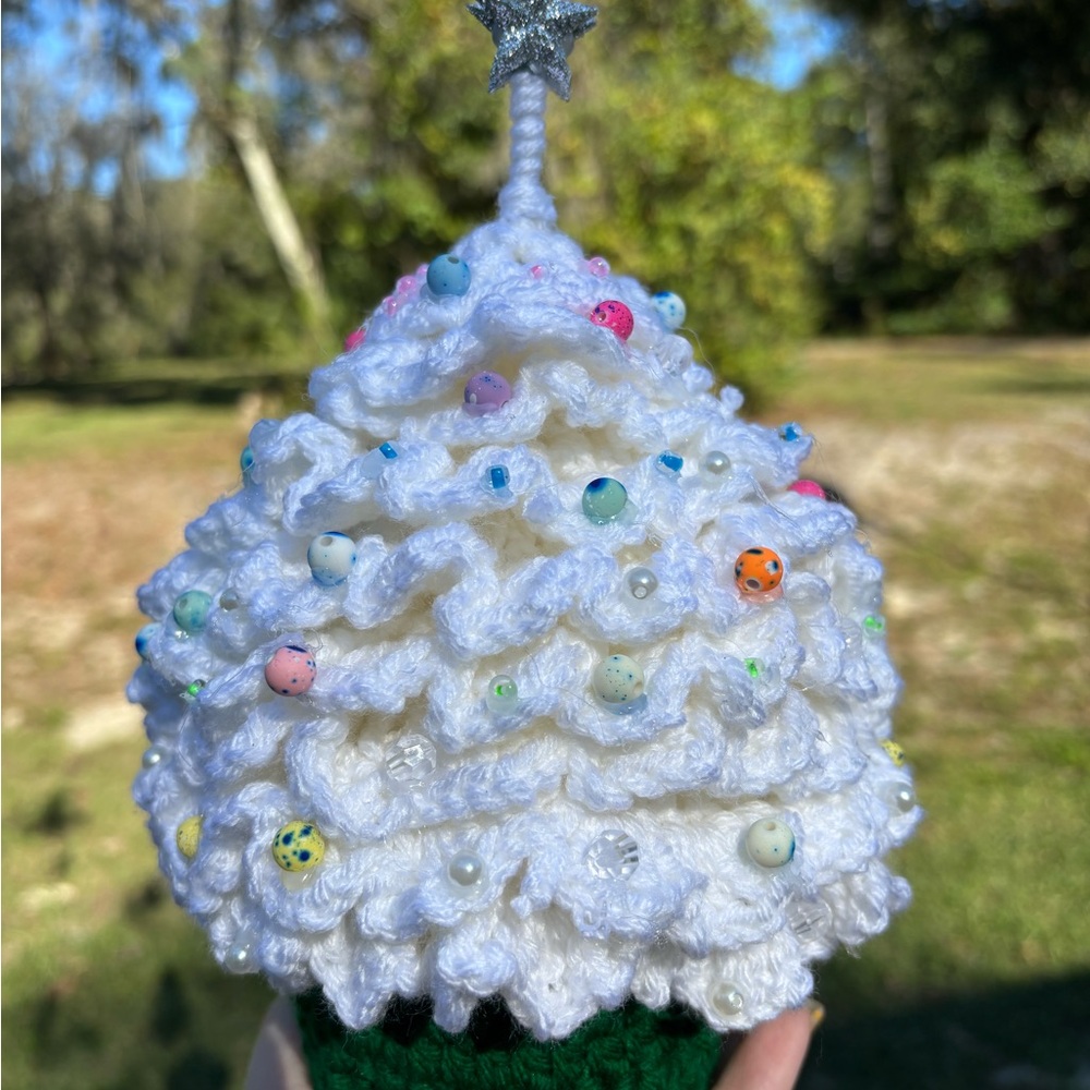 Handmade Crochet Christmas Tree Decoration
